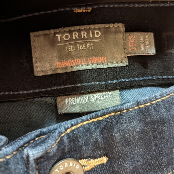Torrid Canary Wharf Bombshell Skinny Premium Stretch High-Rise Jean Size 18XS - Picture 5 of 6